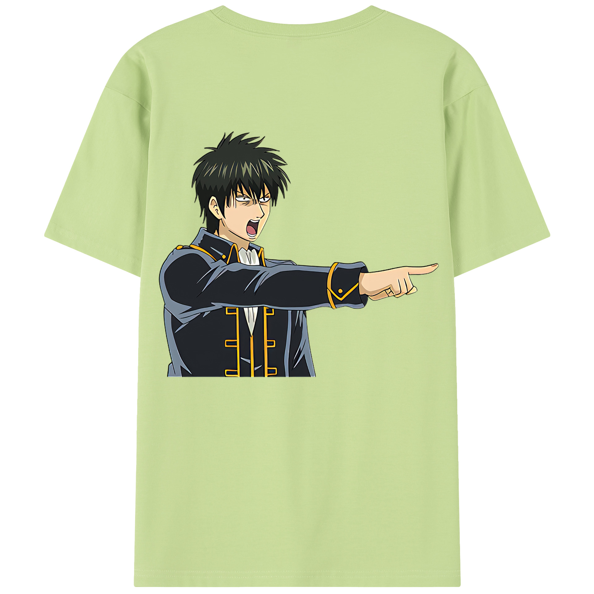 （画像用） ぎんたま 坂田銀時（さかたぎんとき） 神楽 志村新八（しむら しんぱち） GINTAMA Sakata Gintoki Kagura Shimura Shinpachi 綿100％半袖Tシャツ（背面プリント）